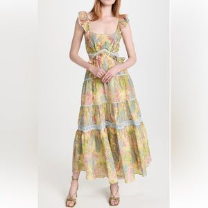 LoveShackFancy Madsen Maxi Dress; Pastel Fields